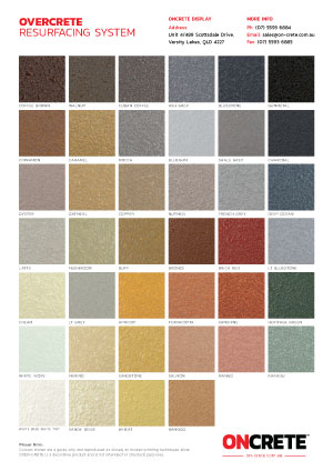 ovcrete brochure colours